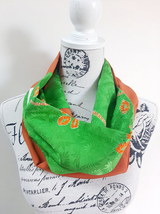 Vintage kimono silk snood