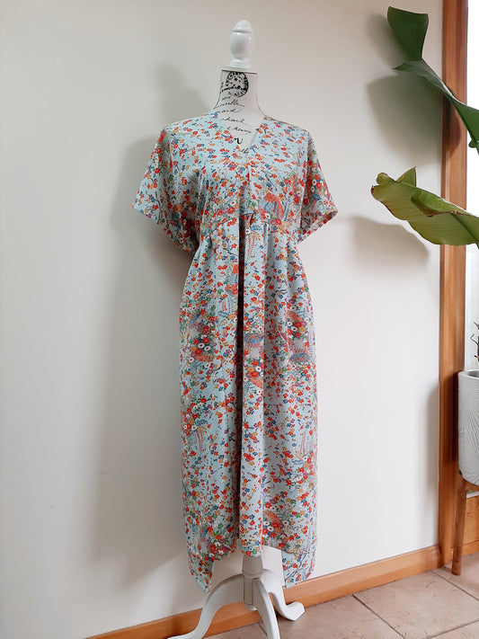 Vintage kimono silk dress