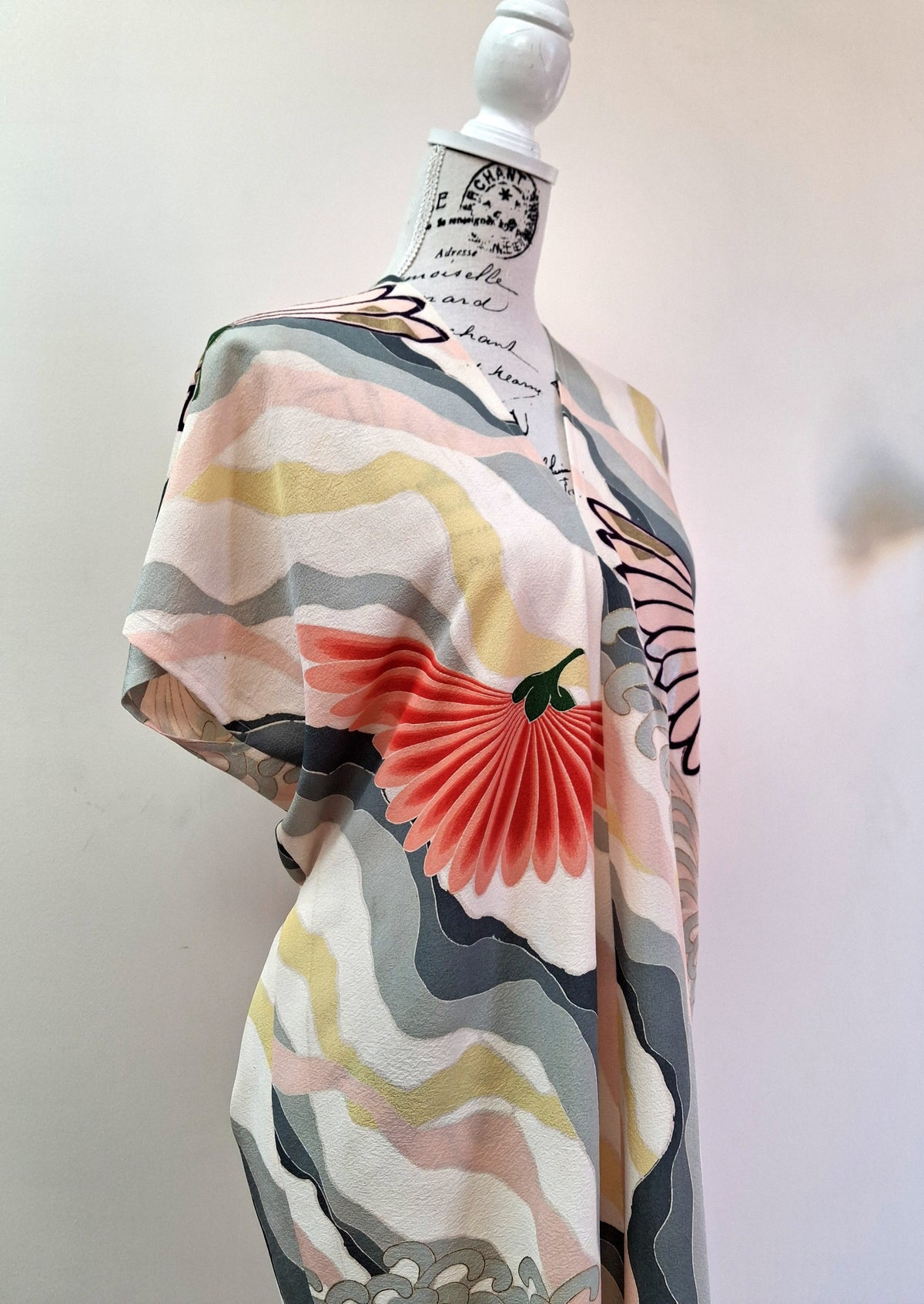 Vintage Kimomo Silk Dress