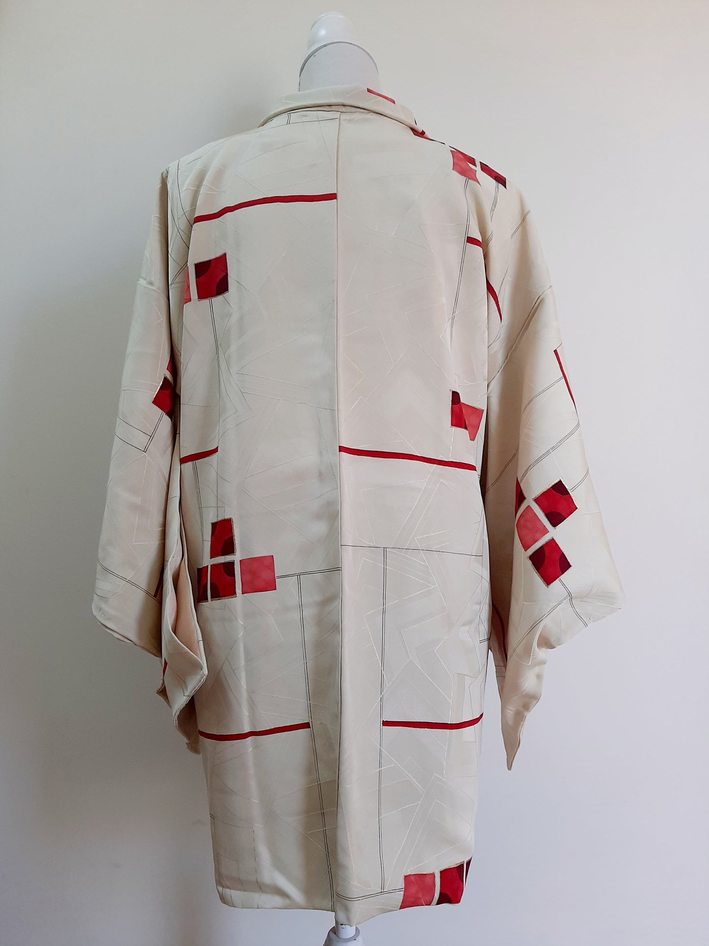 Japanese Vintage Silk Haori, Kimono jacket 016