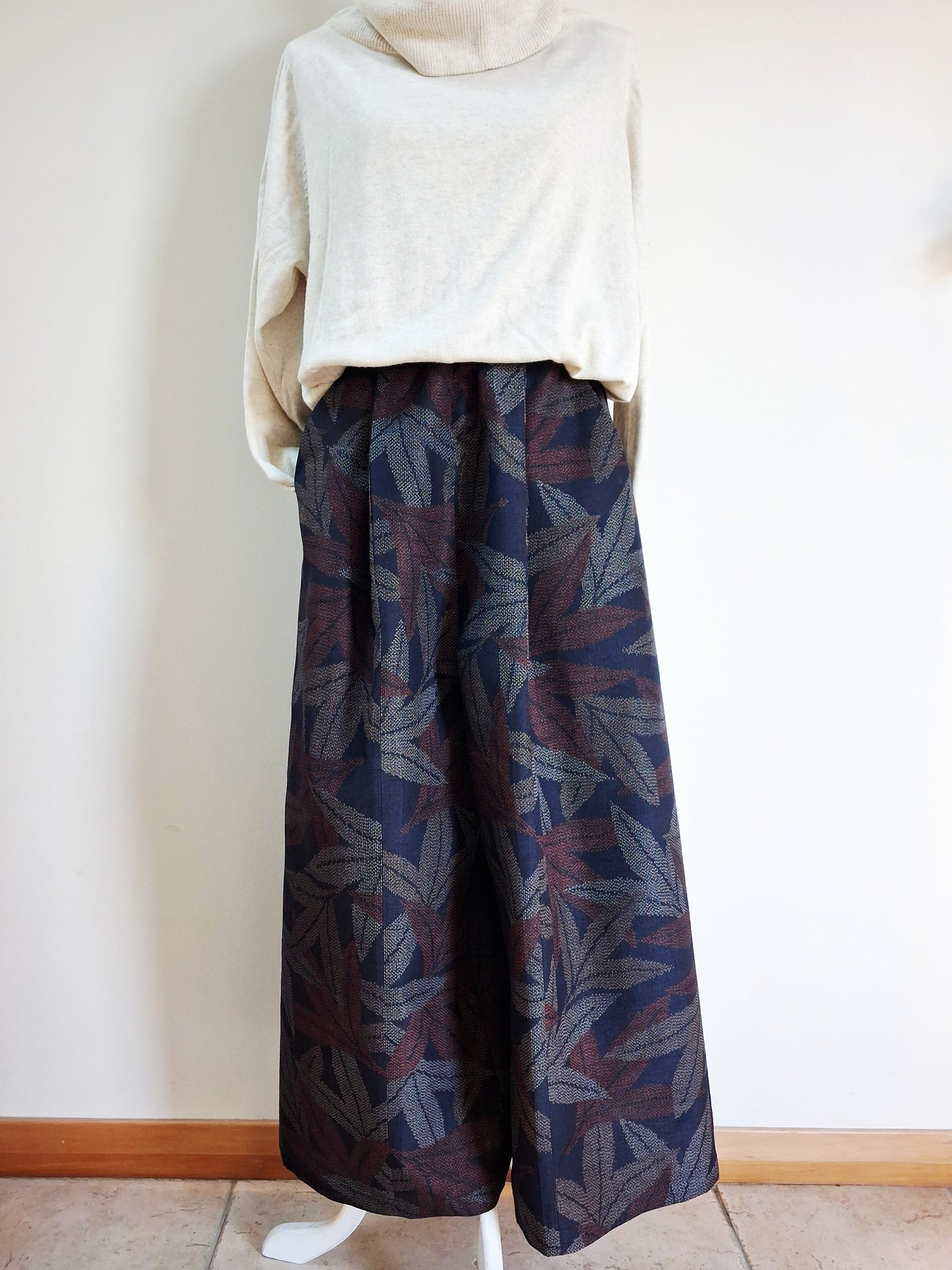 Vintage Kimono Wide Pants