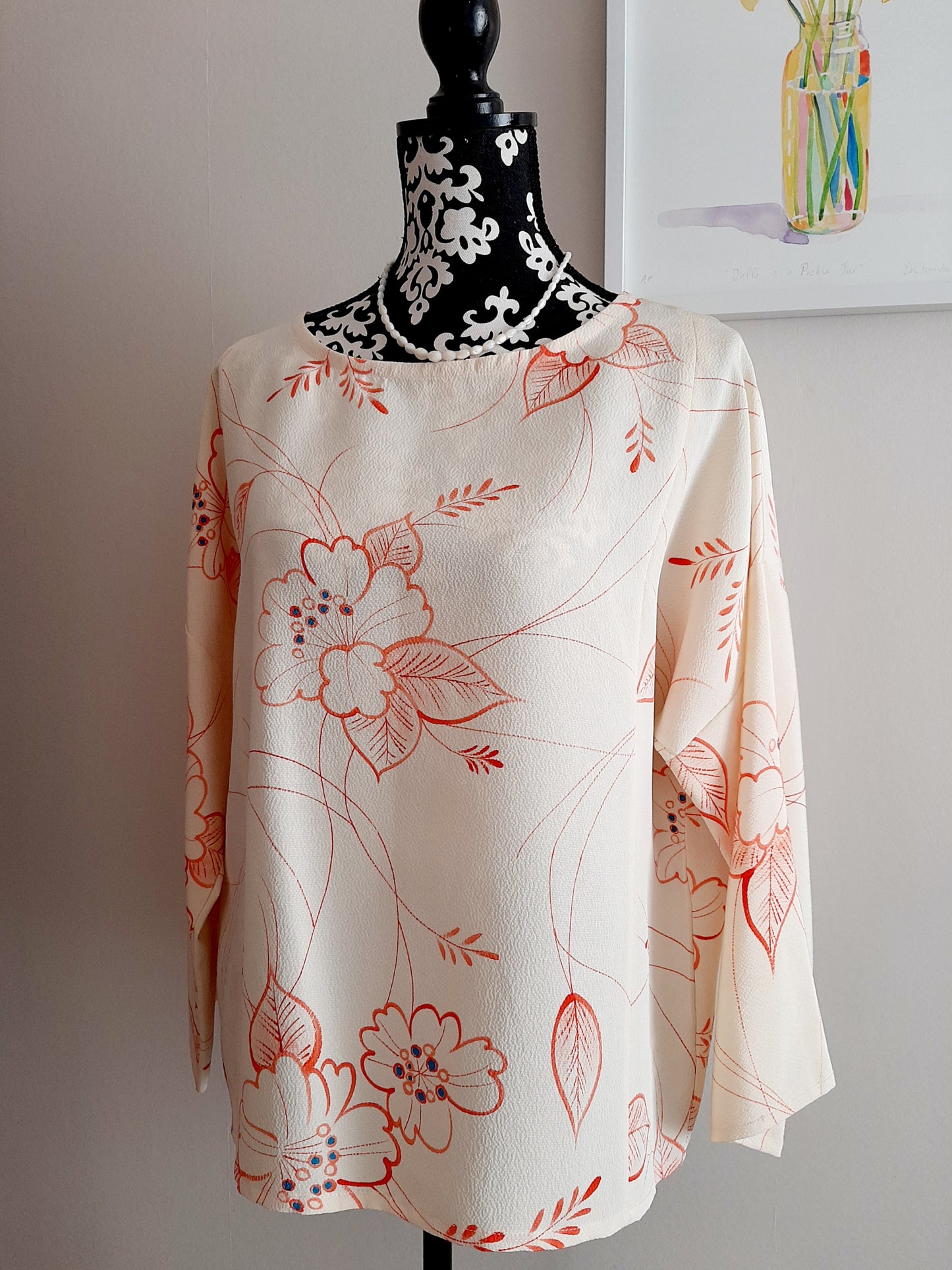 Vintage Kimono silk top