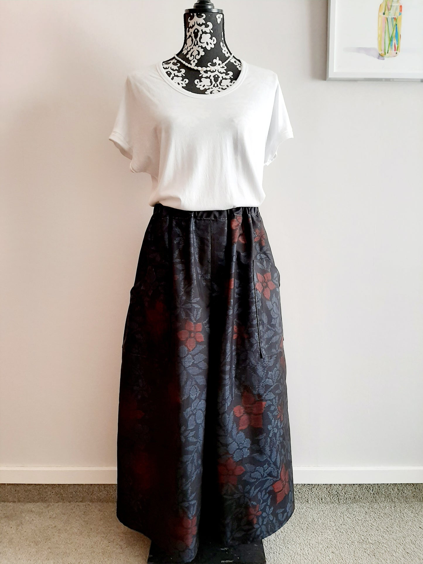 Vintage Kimono Wide Leg Pants
