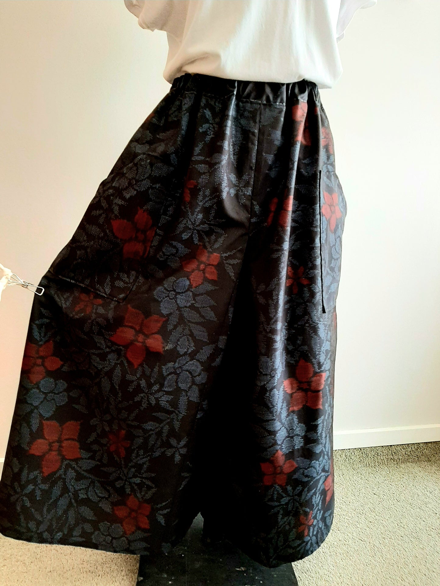 Vintage Kimono Wide Leg Pants
