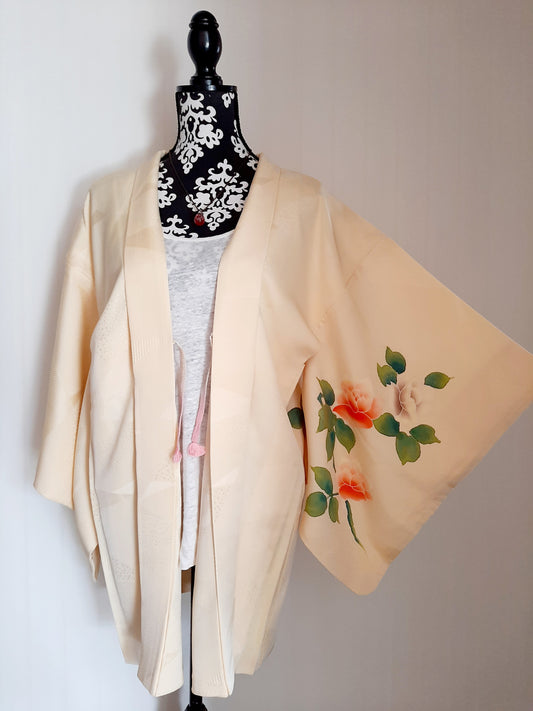 Japanese Vintage Silk Haori, Kimono jacket