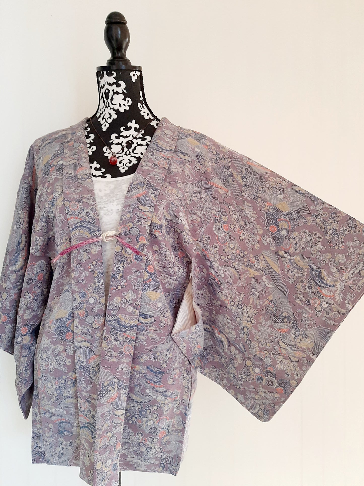 Japanese Vintage Silk Haori, Kimono jacket