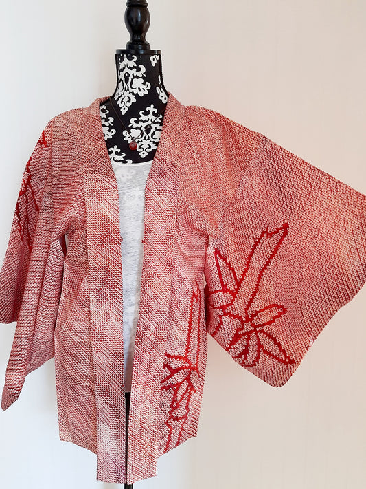 Japanese Vintage Silk Haori, Kimono jacket