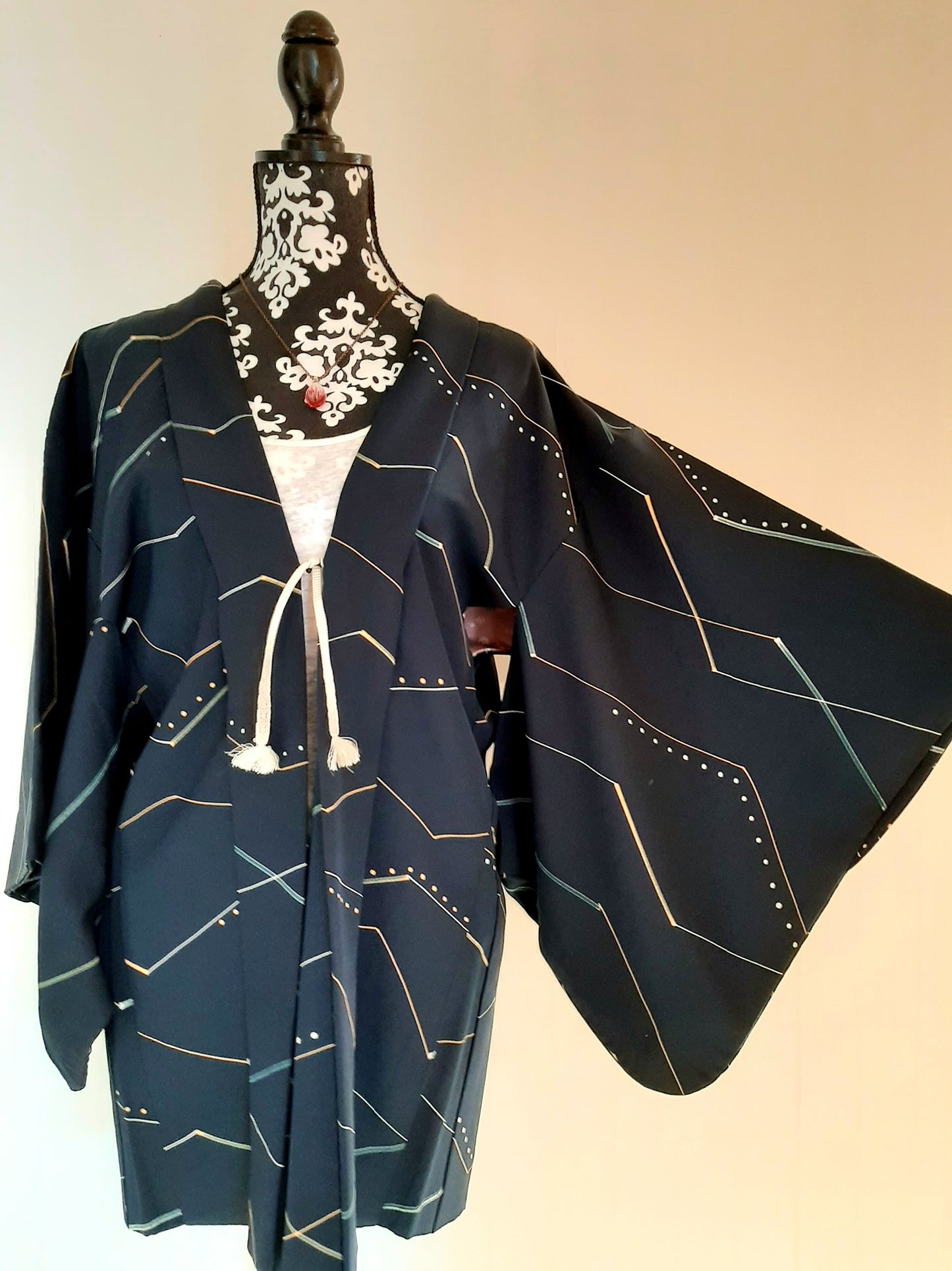 Japanese Vintage Silk Haori, Kimono jacket