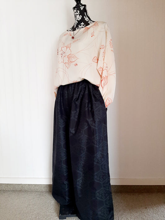 Vintage Kimono Wide Leg Pants