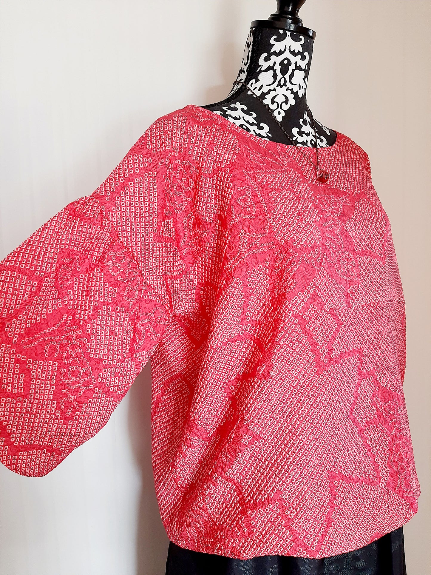 Vintage Shibori Silk Kimono top