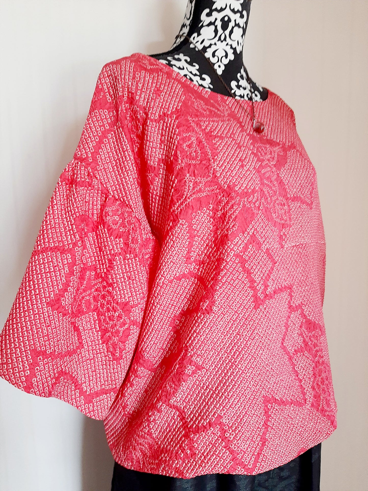 Vintage Shibori Silk Kimono top