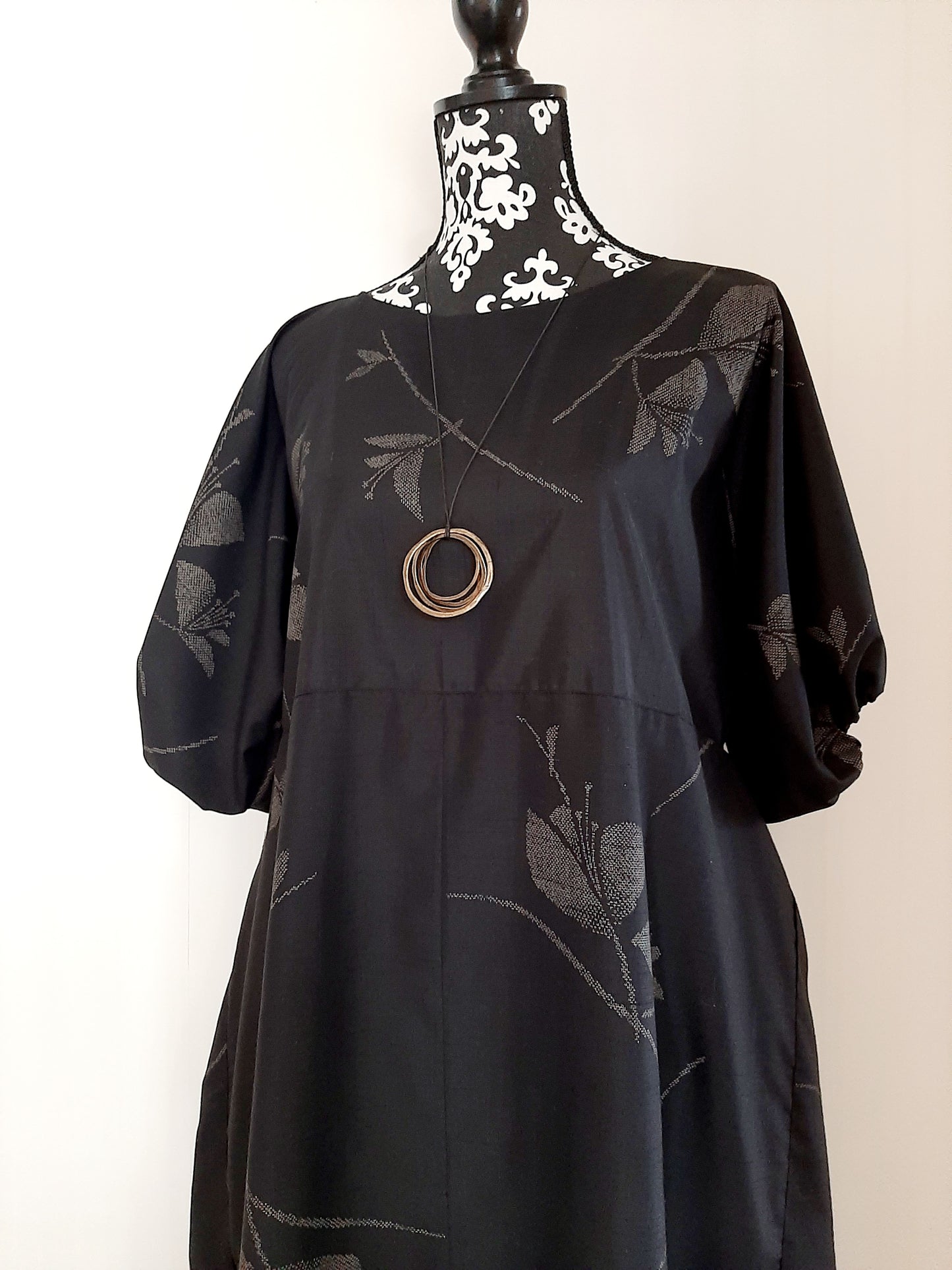 Vintage kimono silk dress