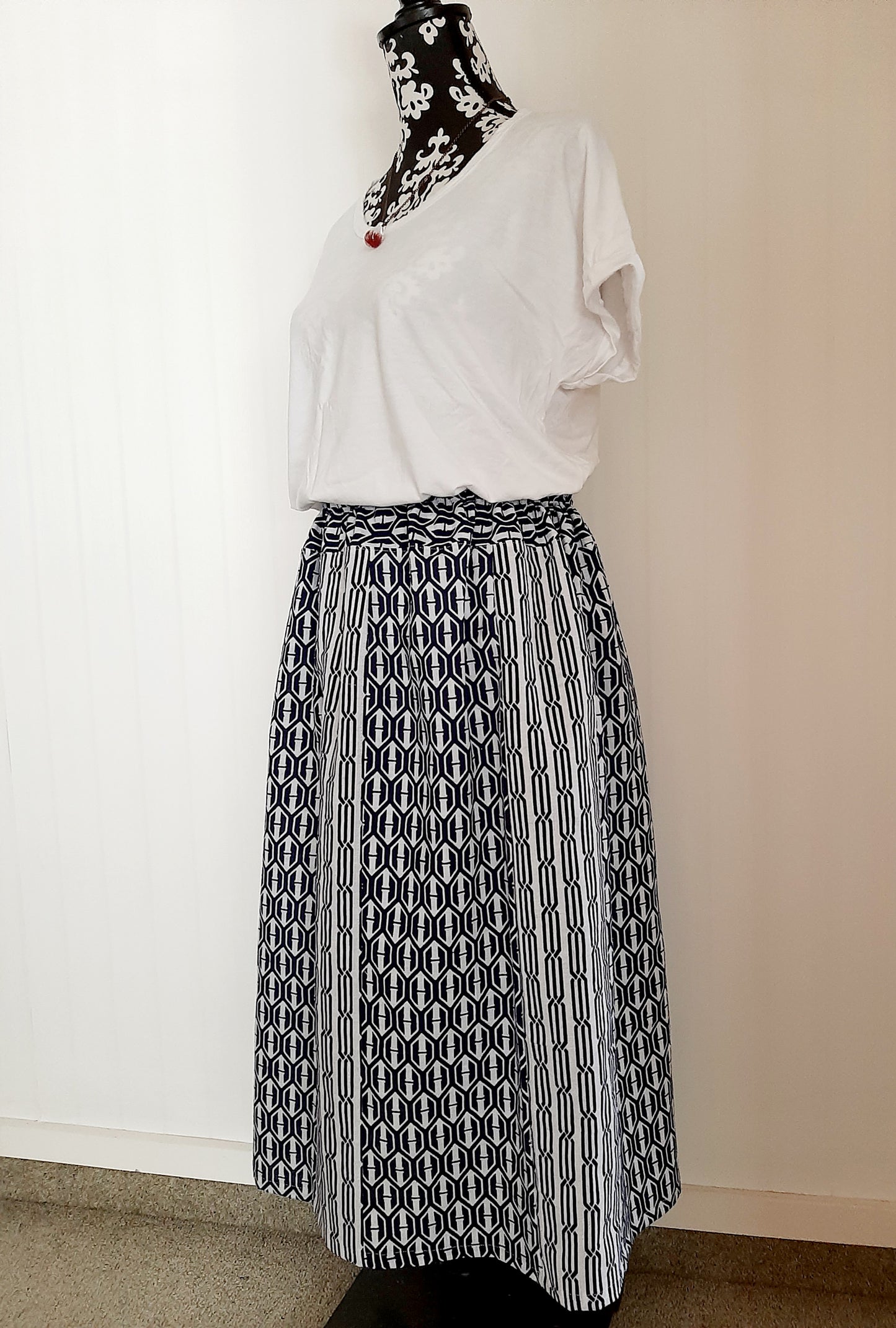 Vintage Kimomo Cotton Skirt