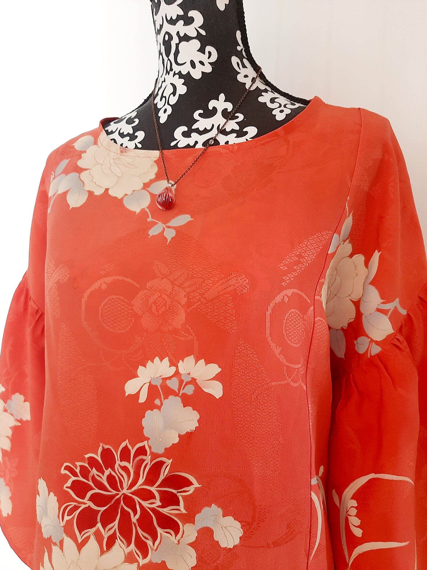 Vintage kimono Silk  top