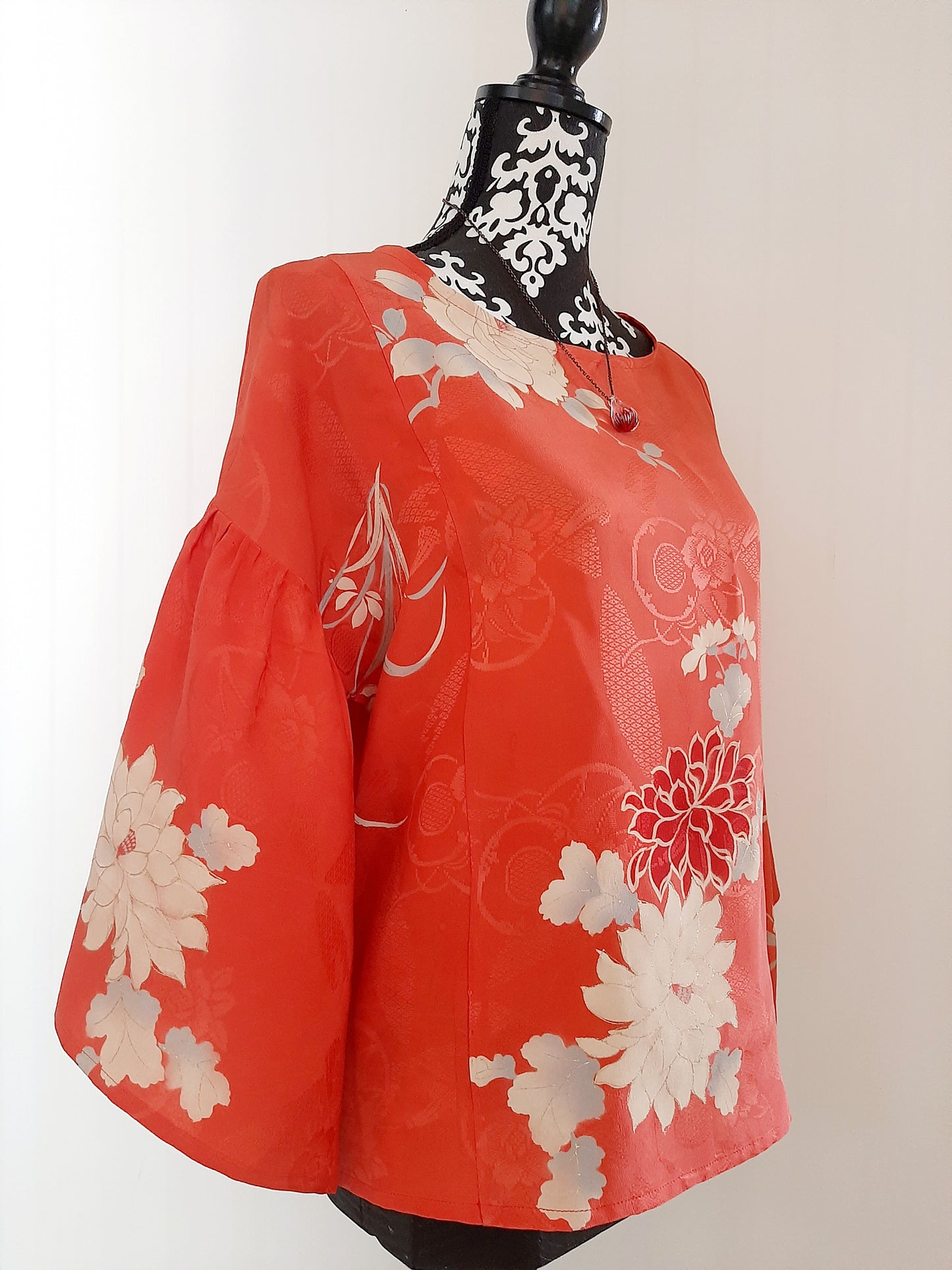 Vintage kimono Silk  top