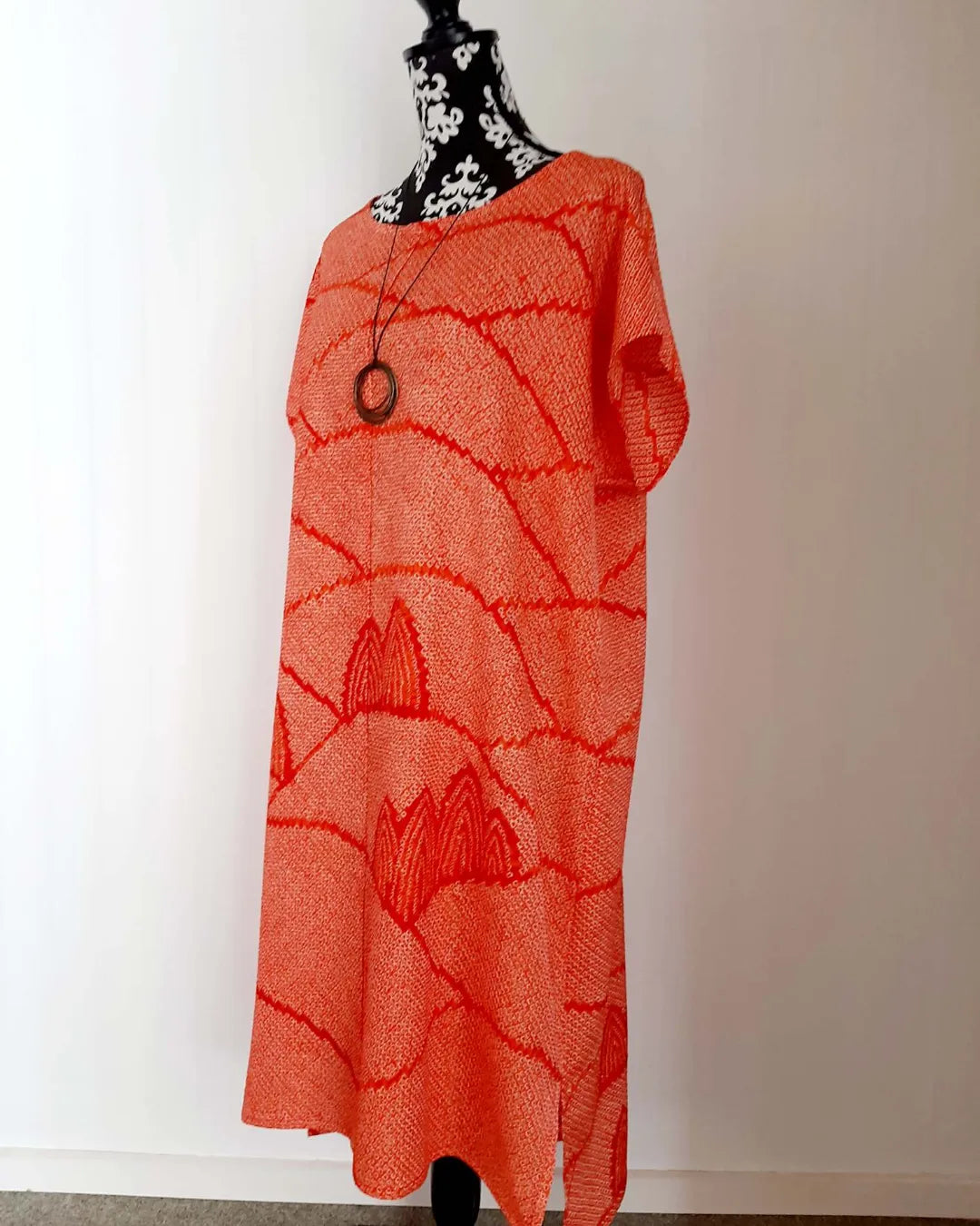 Vintage kimono Shibori silk dress
