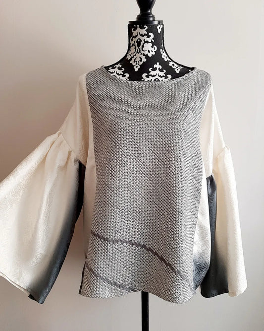 Vintage Kimono Shibori silk top