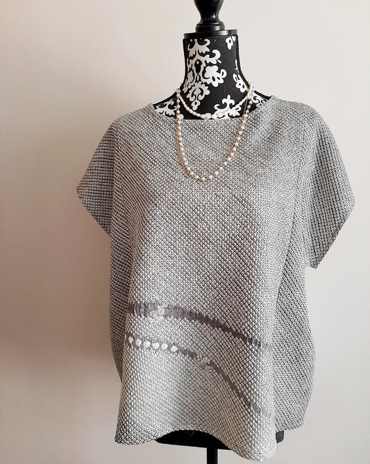 Vintage Kimono Shibori silk top