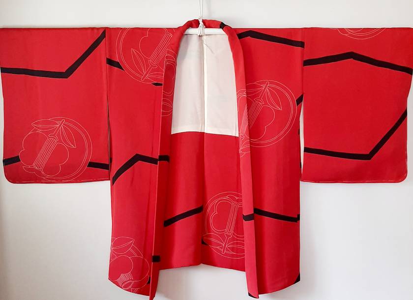 Japanese Vintage Silk Haori, Kimono jacket