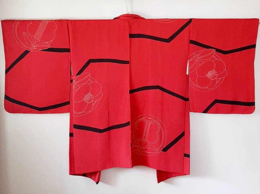 Japanese Vintage Silk Haori, Kimono jacket