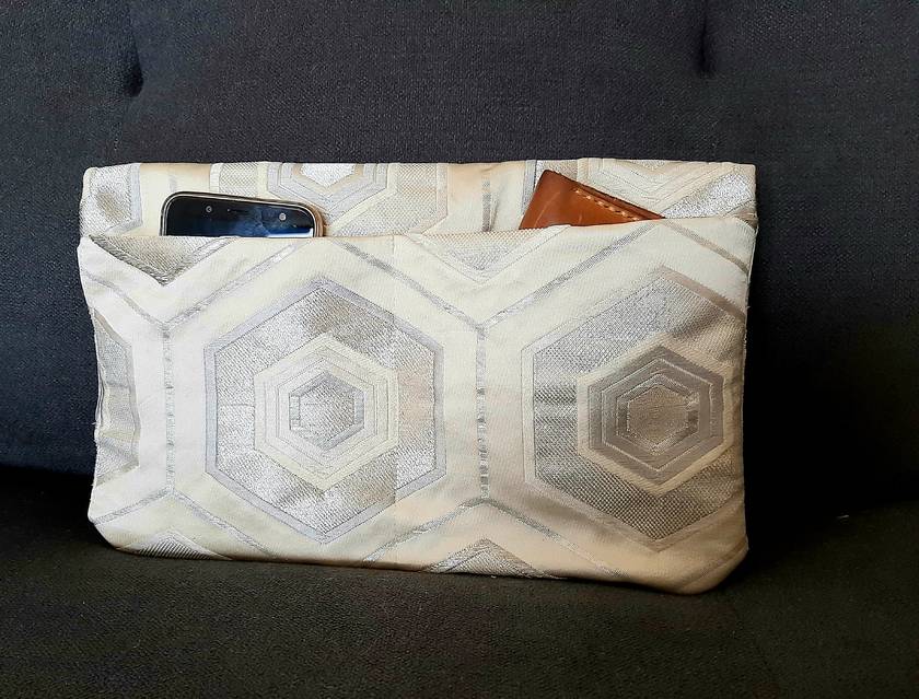 Vintage Silk Obi Clutch Bag