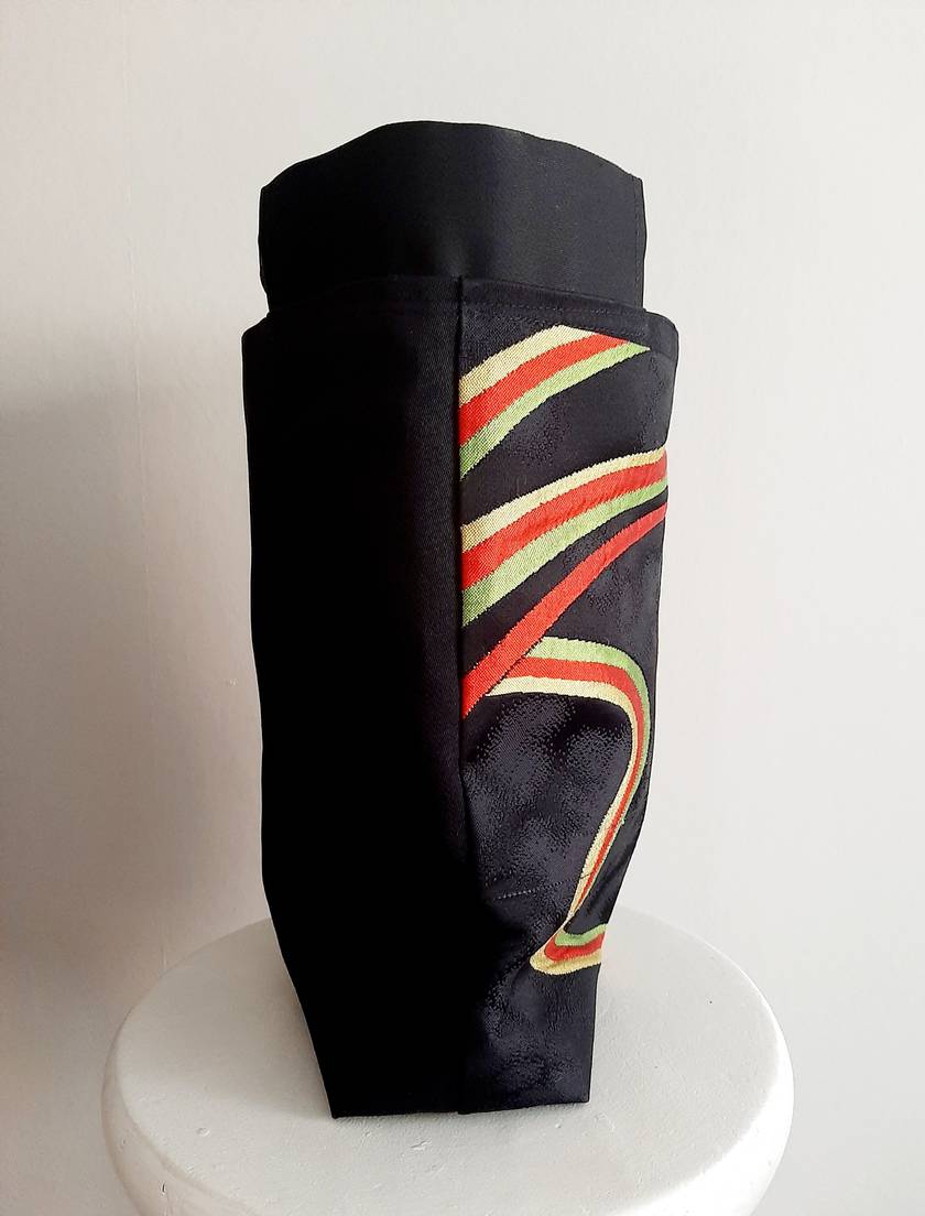 Vintage Silk Obi Bag (black/small)