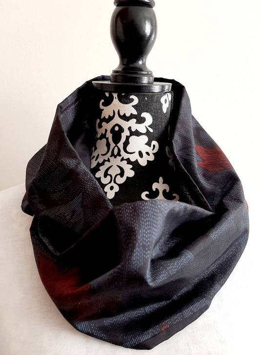 Vintage kimono silk snood