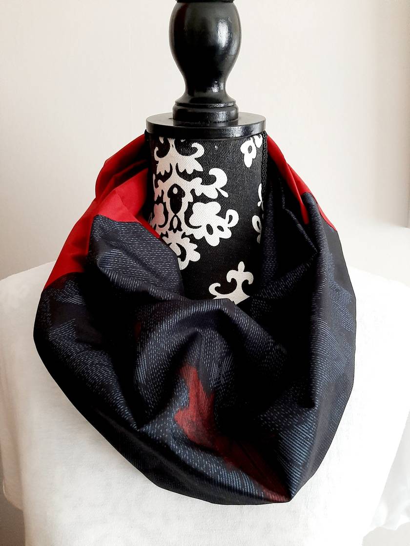 Vintage kimono silk snood