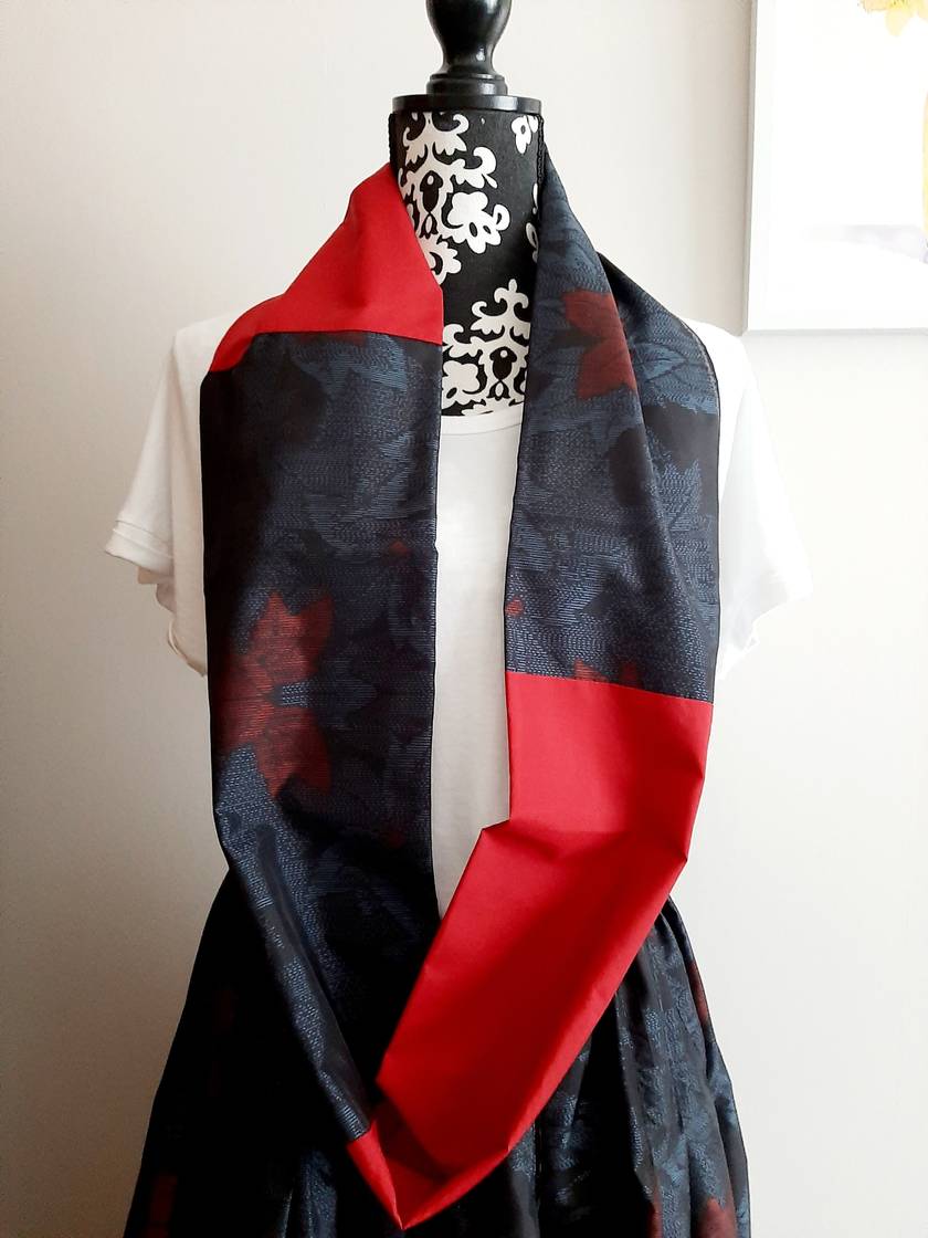 Vintage kimono silk snood