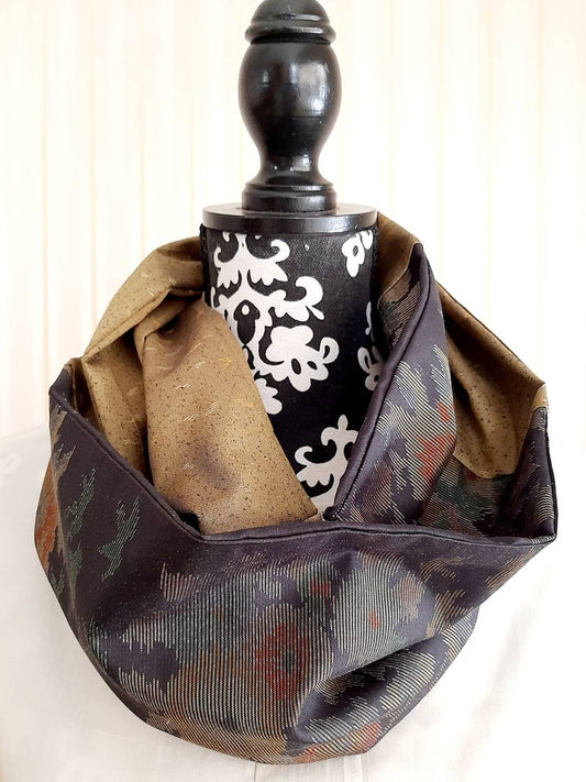 Vintage kimono silk snood