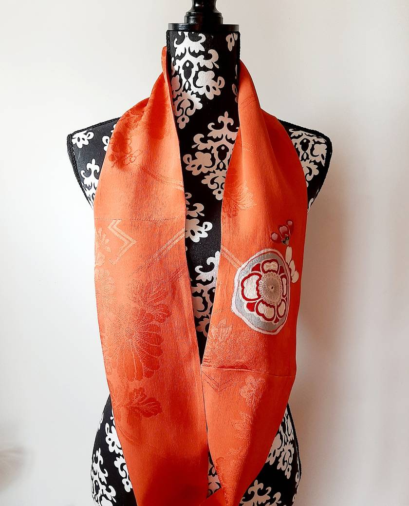 Vintage kimono silk snood