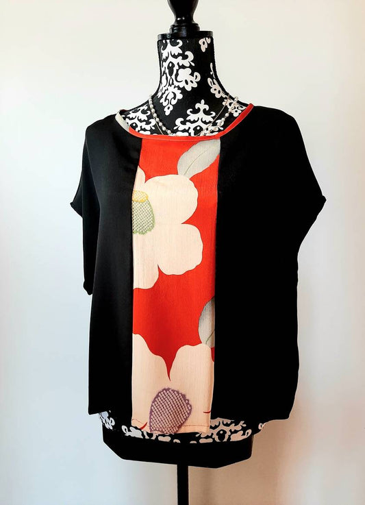 Vintage Kimono silk top