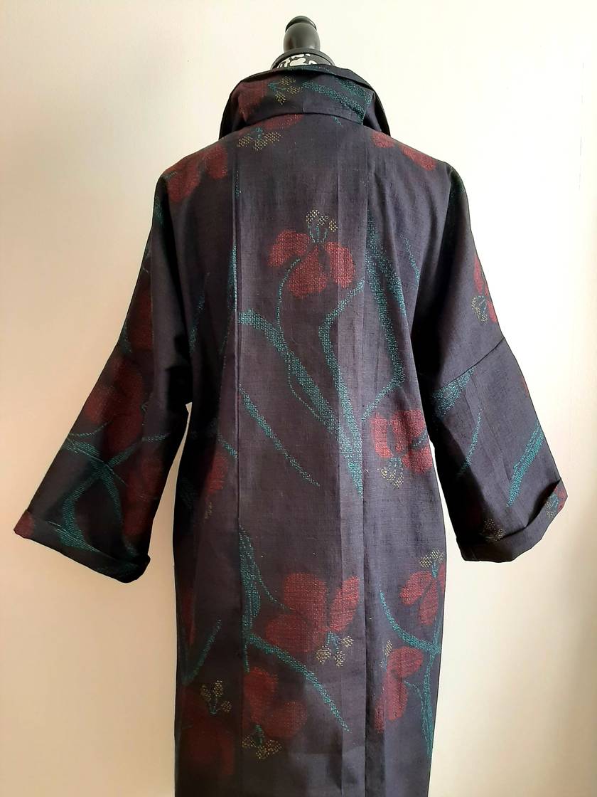 Vintage Kimono Silk Shawl Coat